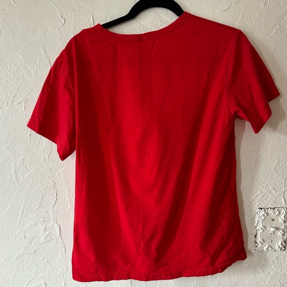 SHEIN red “oh snap” holiday t-shirt sz x-large - Picture 2 of 4